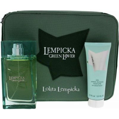 Lolita Lempicka Green Lover EDT 100 ml + gel po holení 75 ml + kosmetická taška dárková sada – Hledejceny.cz