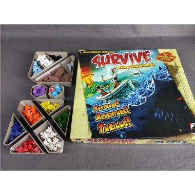 Survive: Escape from Atlantis! + Dolphins & Squids & 5-6 Players Insert černý – Zboží Mobilmania