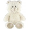 Plyšák TEDDIES Dětský medvídek bílý 40 cm