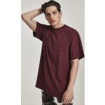 Urban Classics prodloužené bavlněné rovné pánské triko červená vínová – Zboží Mobilmania