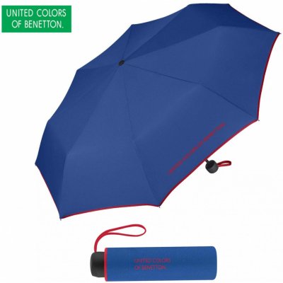 United Colors of Benetton Super Mini Blue deštník modrý s červeným lemem od  449 Kč - Heureka.cz
