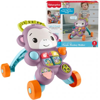 Fisher Price Fialová Opice Chodítko interaktivní odrážedlo – Hledejceny.cz