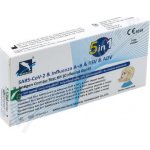 DeepBlue 5v1 respirační multitest (Adenovirus/RSV/Chřipka A+B/Covid) 1 ks – Sleviste.cz