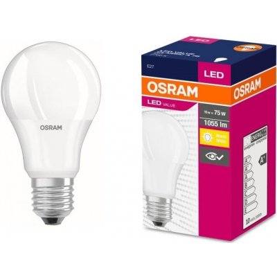LEDVANCE LED E27 11,5W 2700K 1055lm VALUE A75-klasik matná – Zboží Živě