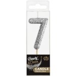 GoDan Dortová svíčka číslo třpytivá černá číslo: 6 – Sleviste.cz