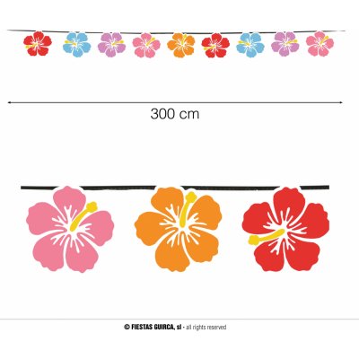 Papírová girlanda květy – Hledejceny.cz