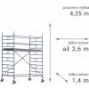 Lešení Lešení RUX MOBILO 1400 4,25 m 180 cm