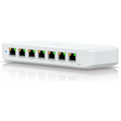 Ubiquiti Switch L2 UniFi USW-Ultra, 8-Port Gigabit, 7x PoE+-out, 1x PoE++ in, PoE budget 42W, bez AC adaptéru – Hledejceny.cz