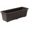 Květináč a truhlík Plastkon Samozavlažovací truhlík Garden 60x14x17 cm hnědý