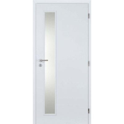 Doornite CPL TIKA1 sklo, 90 L, 920 × 1970 mm, CPL laminát, pravé, bílé, prosklené C1H90P.90P1.VT – Zboží Mobilmania