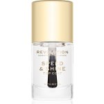 Makeup Revolution Speed & Shine rychleschnoucí lak na nehty průsvitný 10 ml – Hledejceny.cz