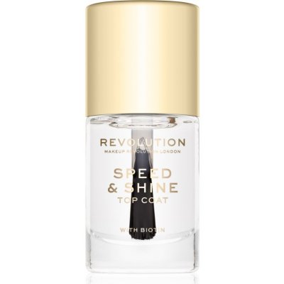 Makeup Revolution Speed & Shine rychleschnoucí lak na nehty průsvitný 10 ml – Hledejceny.cz