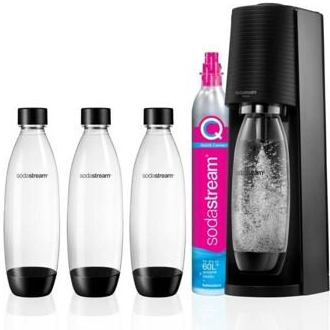 SodaStream Terra Black + 3 láhve SodaStream Fuse 3 x 1 l + bombička