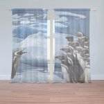 Sablio Záclony Tučňáci: 2ks 150x250cm – Hledejceny.cz