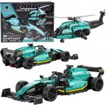 DreamMaster Technic 2v1 – Bolid F1 a vrtulník 736 ks – Hledejceny.cz