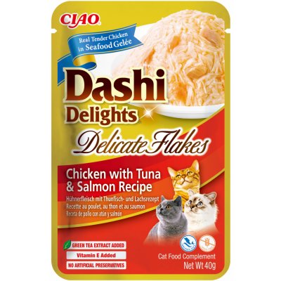 Dashi Delights Delicate Flakes Chicken & Tuna & Salmon 40 g – Sleviste.cz