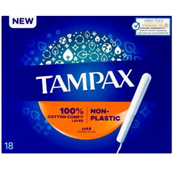 Tampax Super Plus Tampony S Papírovým Aplikátorem 18 ks