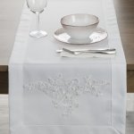 Eurofirany běhoun TULIA 40X140 CM BÍLÁ – Zboží Dáma