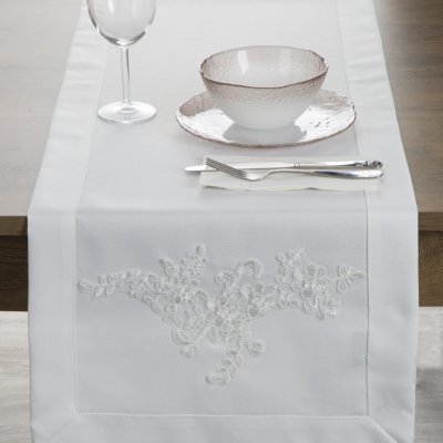 Eurofirany běhoun TULIA 40X140 CM BÍLÁ – Zboží Dáma