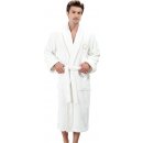 Soft Cotton luxusní župan Sehzade s ručníkem a papučkami v dárkovém balení S + papučky 40 42 + ručník + box bílá stříbrná výšivka