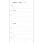 Filofax Plánování projektů náplň osobních diářů A6 – Sleviste.cz