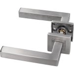 Nerezové kování klika - klika bez spodní rozety, broušená nerez – Sleviste.cz