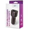 Nabíječka k GPS navigacím SETTY USB autonabíječka 2xUSB 1,4A (GSM094333) černá