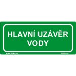 DUKO HLAVNÍ UZÁVĚR VODY Formát: 210 x 90 mm, Materiál: samolepící vinylová fólie – Hledejceny.cz
