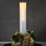 Sirius Svíčka LED Sara Calendar, bílá/stříbrná, výška 29 cm - 24002 – Zboží Živě