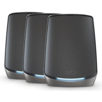 Netgear NETGEAR Orbi 860 AX6000 WiFi System black edition Třípásmový (2,4 GHz / 5 GHz / 5 GHz) Wi-Fi 6 (802.11ax) Černá 4 Vnitřní (RBK863SB-100EUS)