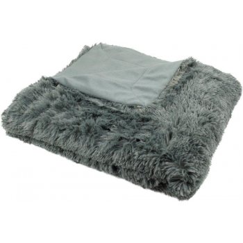 Universal design Luxusní deka s dlouhým vlasem tmavě šedá 150x200