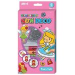 Amos Barvy na sklo sada 6 barev 10,5 ml + 6 sklíček Jednorožec 6411 – Zboží Dáma