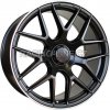 Alu kolo, lité kolo Racing Line B5318 9,5x20 5x112 ET38 matt black polished lip