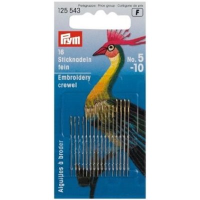 PRYM Jehly pro ruční vyšívání, č. 5-10, různé – Sleviste.cz