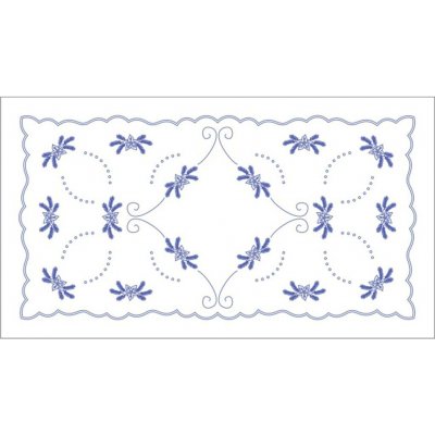 Beruška Vyšívání ubrus 50x90 cm Vánoce – Zboží Mobilmania