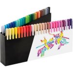 Faber-Castell Black Edition Brush fixy 50 barev stojánek 116454 – Zboží Mobilmania