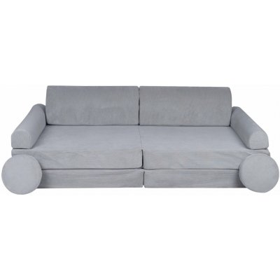 Play Sofa Rozkládací dětská pohovka Premium Slimcord Gray – Sleviste.cz