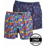 Meatfly pánské boxerky Agostino Cosmo modrá – Zboží Dáma