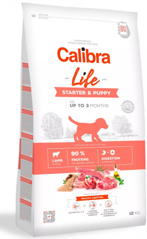 Calibra Dog Life Starter & Puppy Lamb 5 x 2,5 kg