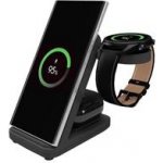 FIXED Stojánek Powerstation pro Samsung s bezdrátovým nabíjením až pro 3 zařízení, 15W+5W+2.5W, černý – Zboží Dáma