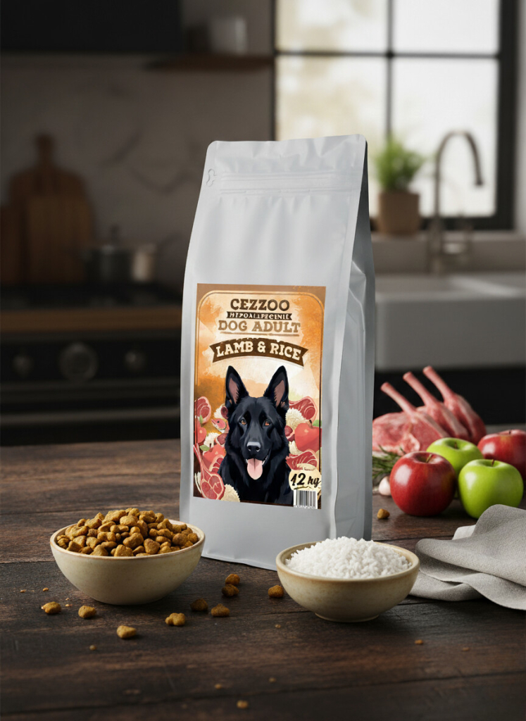 Cezzoo Hypoallergenic Dog Adult Lamb & Rice 12 kg