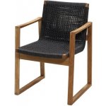 Cane-line Jídelní křeslo Endless, 56x61x82 cm, rám teak, lankový výplet dark grey – Hledejceny.cz