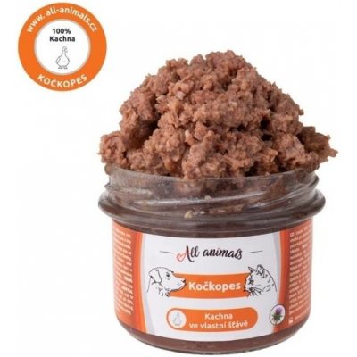 All Animals kočkopes Kachna ve vlastní šťávě 200 g – Hledejceny.cz