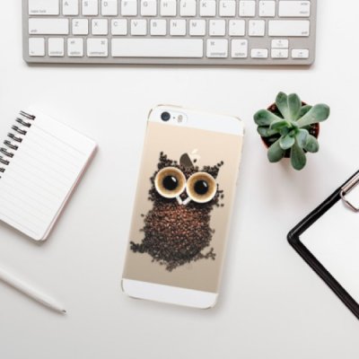 Pouzdro iSaprio Owl And Coffee - iPhone 5/5S/SE – Zboží Mobilmania