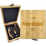 Sablio Dárková sada na víno Nevěsta!: 147×168×49 mm – Hledejceny.cz