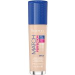 Rimmel London Match Perfection Foundation SPF20 make-up 10 Light Porcelain 30 ml – Zboží Dáma