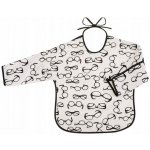 Akuku Dětský bryndák s rukávky bílý s brýlemi – Zbozi.Blesk.cz