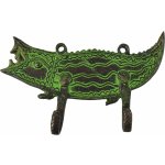 Sanu Babu krokodýl Tribal art 17 cm zelená patina – Hledejceny.cz