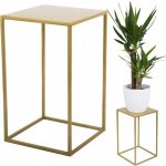 DekorStyle Stojan na květiny Glenn 40 cm zlatý – Hledejceny.cz