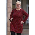 Italy fashion Vzorované šaty RIANA Bílá – Zboží Dáma